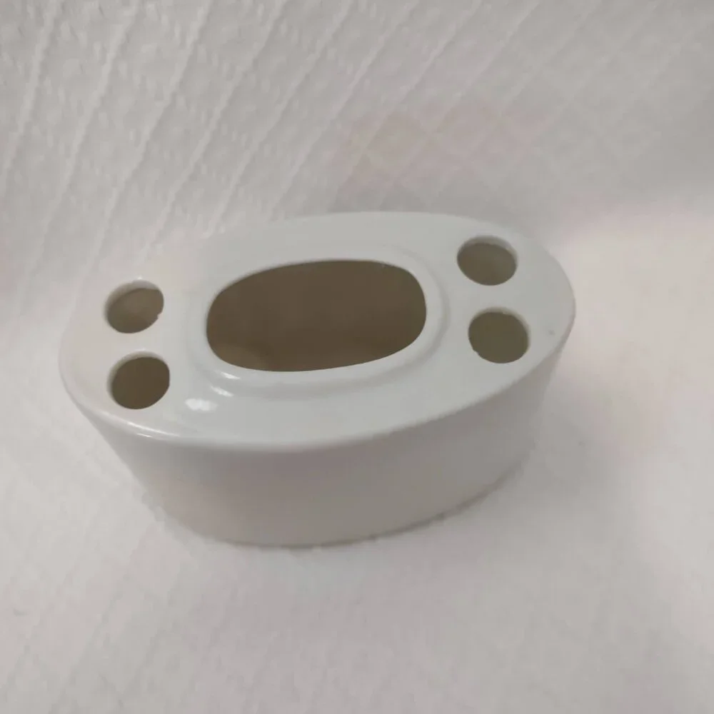 Vintage Toothbrush Holder 4 Hole Toothpaste Slot Bathroom Organizer